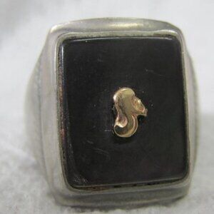 Vintage Signet Ring Size 11 Unique Estate Sale Jewelry